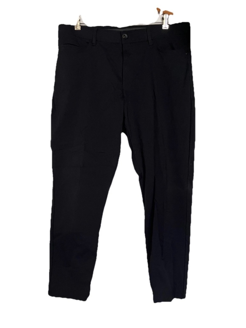 Weatherproof Vintage Pants Mens 38x30 Black Solid Nylon Spandex 38x29